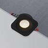 Светильник встраиваемый светодиодный с антибликовой решеткой Tetro 10W 3000K черный IP44 Elektrostandard 15276/LED