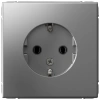 Розетка с заземлением Systeme Electric ArtGallery, 16А, сталь  GAL000943