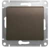 Переключатель 1-клавишный схема 6 10AX Systeme Electric Glossa, шоколад GSL000861