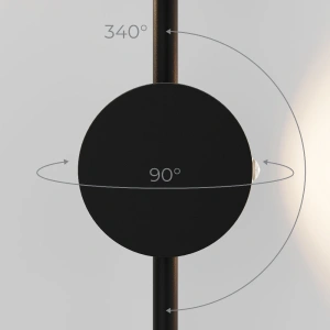 Cветильник настенный светодиодный Illume черный 3000K Elektrostandard 40154/LED