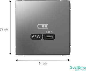 GAL000927 Systeme Electric Schneider Electric ArtGallery цвет сталь