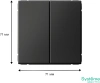 GAL001451 Systeme Electric Schneider Electric ArtGallery цвет базальт