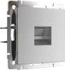 Розетка Ethernet RJ-45 серебряный Werkel Встраиваемые механизмы серебряные W1181006