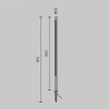 Уличный грунтовый светодиодный светильник Maytoni Pole O440FL-L12GF3K