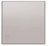 Розетка 220v с крышкой и шторками алюминий ABB Sky Niessen 2CLA818800A1001|2CLA858810A1301