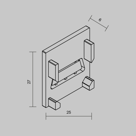 Заглушки для уличной трековой системы Maytoni Exility IP O-TR002-EC