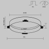 Основание для безрамочной установки светильника Zon в ГКЛ Maytoni Downlight DLA032-TRS45-W