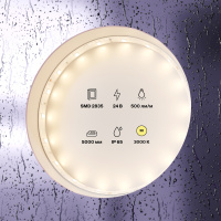 Светодиодная лента 4,8Вт/м 24V IP65 3000K Maytoni 10139