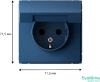 GAL001146 Systeme Electric Schneider Electric ArtGallery цвет аквамарин