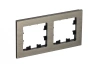 Рамка 2-постовая Systeme Electric AtlasDesign Nature, металл латунь ATN312202
