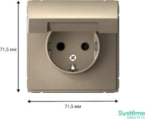 GAL000546 Systeme Electric Schneider Electric ArtGallery цвет шампань