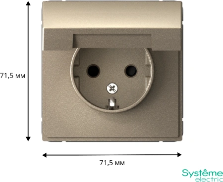 GAL000546 Systeme Electric Schneider Electric ArtGallery цвет шампань