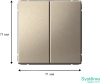GAL000551 Systeme Electric Schneider Electric ArtGallery цвет шампань