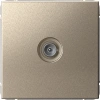 TV Розетка оконечная 1DB Systeme Electric ArtGallery, шампань GAL000591
