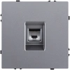 Розетка Ethernet RJ45 Cat.6, серый Kollinger Eclipse EC-017GY