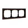 Рамка 3-пост Systeme Electric ArtGallery Pure органическое стекло мокко GAL320603