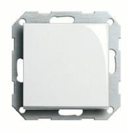 Выключатель одноклавишный перекрестный (вкл/выкл с 3-х мест) GIRA пластик белый глянцевый 010700 | 029603