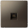 Розетка компьютерная RJ45, кат. 5е Systeme Electric ArtGallery мокко GAL000683
