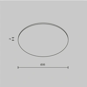 Стекло для встраиваемого светильника Maytoni Dip Glass001-D35
