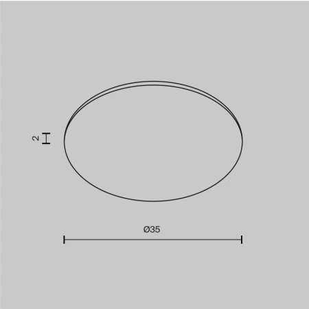 Стекло для встраиваемого светильника Maytoni Dip Glass001-D35
