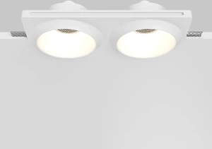 Светильник встраиваемый Maytoni Gyps Modern DL124-GU10-02-TRS-W