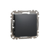 Выключатель 1-клавишный, схема 1 10АХ Schneider Electric Sedna Design, антрацит SDD114101