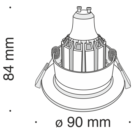 Светильник встраиваемый Maytoni Barret DL041-01W