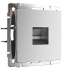 Розетка Ethernet RJ-45 серебряный матовый Werkel Встраиваемые механизмы серебряный матовый W1181065