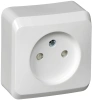 Розетка без заземления со шторками 16А Systeme Electric Etude, БЕЛЫЙ PA16-002B