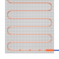 Нагревательный мат для теплого пола Voltum Т200 400 Вт 2 кв.м VLT01-200-2.0