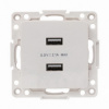 Зарядка usb 2 порта тип А 2100 mA белая EKF EYR16-028-10-2USB