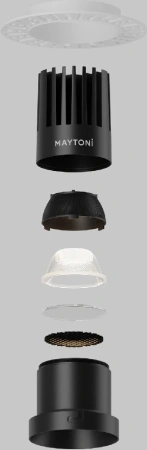 Стекло для встраиваемого светильника Maytoni Dip Glass001-D45