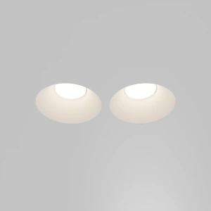 Светильник встраиваемый Maytoni Gyps Modern DL129-GU10-02-W