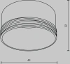 Кольцо декоративное для светильника Maytoni Focus LED  Ring S-5-W