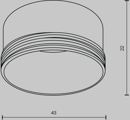 Кольцо декоративное для светильника Maytoni Focus LED  Ring S-5-W