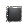 Переключатель 1-клавишный, схема 6 10АХ Schneider Electric Sedna Design, антрацит SDD114106