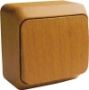 Выключатель 1-клавишный Systeme Electric Etude, бук BA10-001T