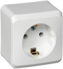 Розетка с заземлением 16А Systeme Electric Etude, БЕЛЫЙ PA16-003B