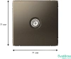 GAL000691 Systeme Electric Schneider Electric ArtGallery цвет мокко