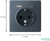 GAL000732 Systeme Electric Schneider Electric ArtGallery цвет грифель