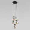 Подвесной светильник со стеклянными плафонами TK Lighting 11149 Sophia Green Cognac