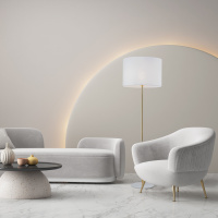 Напольный светильник с тканевым абажуром TK Lighting 16033 Umberto