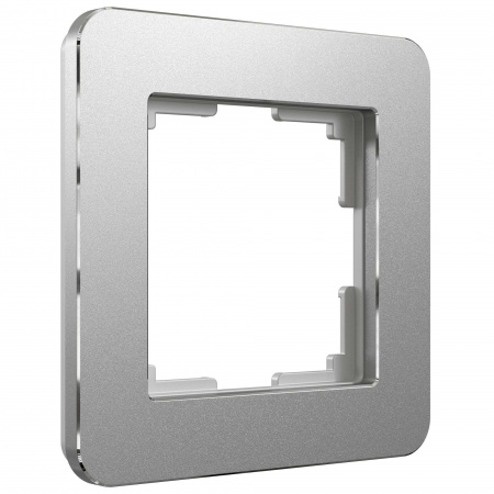 Рамка из металла на 1 пост Platinum алюминий Werkel Platinum  алюминий W0012606