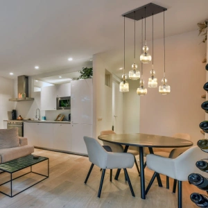 Подвесной светильник с плафоном из фактурного стекла TK Lighting 11044 Sophia Cognac