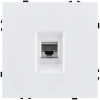 Розетка телефонная RJ11, белый матовый Kollinger Eclipse EC-019WH
