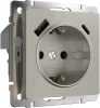 Розетка с заземлением USB тип A+C Werkel дымчатый W1271704