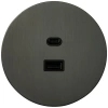 Розетка USB внутр. монтажа АРТ (антрацит) Salvador ART EU020112