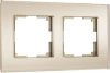 Рамка из стекла на 2 поста Werkel Senso шампань soft-touch W0023111