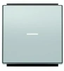 Проходной 1-клав. + подс. алюминий ABB Sky Niessen 2CLA810200A1001|2CLA850130A1301|2CLA819202A1001
