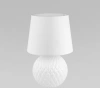 Настольный светильник с тканевым абажуром TK Lighting 16046 Santana